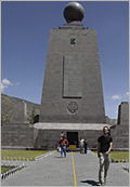Monument of the Equator line - Ecuador
